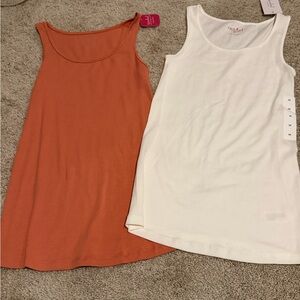 Isabel Maternity Sleeveless Tank Top Set of 2 Women’s Size Medium NWT